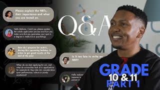 Answering all your Grade 11 amp 12 Questions  QNA  Mlungisi Nkosi  PART 1 [upl. by Edak]