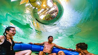 Aquaconda WaterSlide at Aquaventure Waterpark Dubai [upl. by Mariellen150]