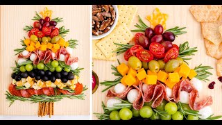 Christmas Tree Charcuterie Board  Kitchen Fun With My 3 Sons [upl. by Adaj]