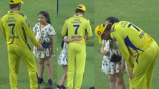 Ms Dhoni heart winning gesture for Daughter Ziva after Won Match vs DC  CSK vs DC IPL 2023 [upl. by Slaohcin387]