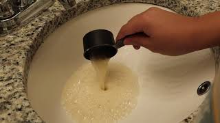 How To UnclogClean Your Bathroom Sink Drain or Any Drain QUICK AND EASY Baking Soda and Vinegar [upl. by Ilenay]