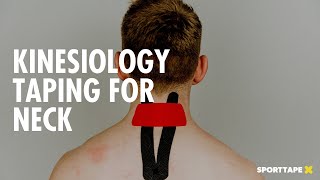 Kinesiology Taping for Neck Pain  How to Apply Kinesiolgy Tape [upl. by Daisey447]