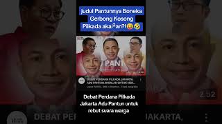 Debat perdana Pilkada JakartaAdu Pantun rebut hati warga shorts pilkadajakarta pilgubdki pantun [upl. by Claudy]