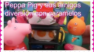 Peppa Pig y sus amigos diversión con caramelos Juguetes de Peppa Pig [upl. by Mcintyre]