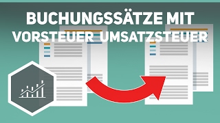 Buchungssätze mit Vorsteuer und Umsatzsteuer  Externes Rechnungswesen [upl. by Akeret206]