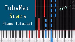 TobyMac  Scars Piano Tutorial Instrumental Cover [upl. by Rubina]