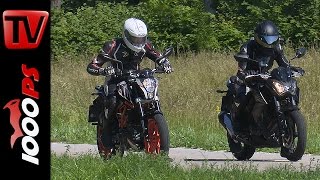 KTM 390 Duke vs Kawasaki Z300 Drag Race [upl. by Yerffej]