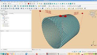 FreeCAD 021  une grille cylindrique aux dimensions voulues [upl. by Alfy487]