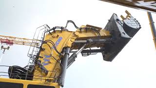 Chinas largest tonnage mining excavator XE7000 Equipment demonstration 2018 Bauma China [upl. by Schach]