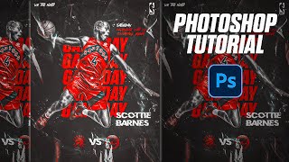 Sports Poster Design Tutorial  Adobe Photoshop 2022 7 Steps [upl. by Brunk]