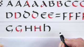 A Beginners Guide to Uncial Calligraphy AP with Janet Takahashi [upl. by Elyrrad]