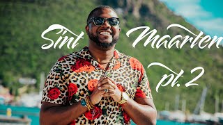 Sint Maarten Travel Vlog Pt2  Simpson Bay Beach Beach Day [upl. by Kaz]