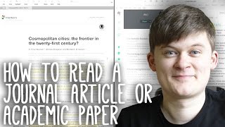 How to Read Take Notes On and Understand Journal Articles  Essay Tips [upl. by Anua940]