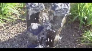 UNDERGROUND WATER BASIN Basalt pondless disappearing rock water fountain [upl. by Dupuy569]