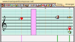 Pokemon  Champion LanceTrainer Red Remix Made in Mario Paint Composer HD [upl. by Luna630]