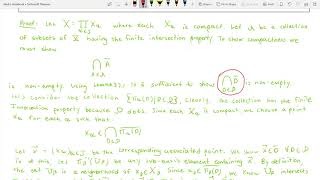 Proof of Tychonoff Theorem [upl. by Drahser]