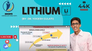 LITHIUM  Pharmacology [upl. by Aehs]