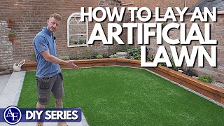 How to Lay an Artificial Lawn  DIY Series [upl. by Bradford]