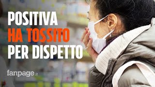 Coronavirus positiva al COVID19 litiga al supermercato e tossisce alla cassiera per dispetto [upl. by Oiluj491]