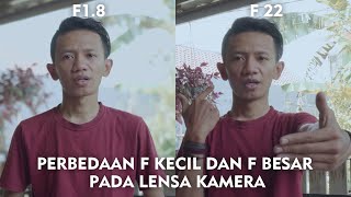 BASIC FOTOGRAFI  PENGERTIAN F ATAU DIAFRAGMA PADA KAMERA [upl. by Airednaxela]