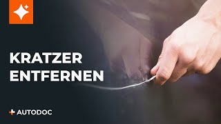 Wie man Kratzer von einem Auto entfernt  Tipps von AUTODOC [upl. by Ilona]