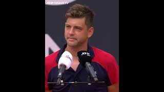 The Pain of Defeat 💔 Filip Krajinovic Emotional After Hamburg Final Loss Shorts [upl. by Ycam]