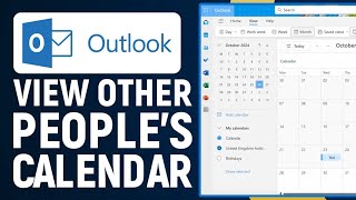 How To View Other Peoples Calendar On Outlook 2024  New Outlook Tips amp Tricks [upl. by Engedi]