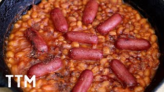 Baked Beans and Cocktail Weenies  Easy Cooking [upl. by Eiramalegna]