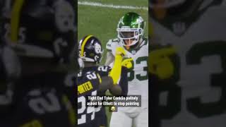 Tyler Conklin Politely Asks Him to Stop Pointing 😭😂 funnysports nflshorts sportsfunny [upl. by Gillan]