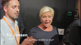 Valg 2017 Avvist av Siv Jensen [upl. by Ecirb]