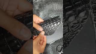 Aligator leather holster in the creation gunshorts 1911pistol leather asmrsounds asmr [upl. by Sukramal]