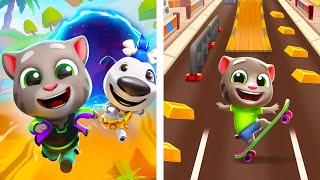 Talking Tom Time Rush Vs Talking Tom Gold Run🎯🎯🎯Walkthrough Max Gameplay RY4422 [upl. by Aierbma]