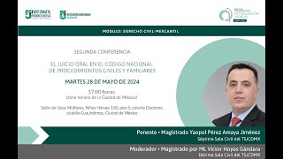 EL JUICIO ORAL EN EL CÓDIGO NACIONAL DE PROCEDIMIENTOS CIVILES Y FAMILIARES [upl. by Leela975]