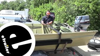 etrailer  BoatBuckle KwikLok Gunwale TieDown Strap Review [upl. by Nairda]