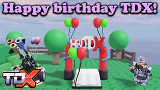 Every TDX Birthday skins showcase  Roblox Tower Defense X [upl. by Acinaj283]