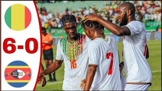 Mali vs Eswatini 60 All Goals ResultsHighlights Africa Cup of Nations2024 Nene Dorgeles Goals [upl. by Yevol]