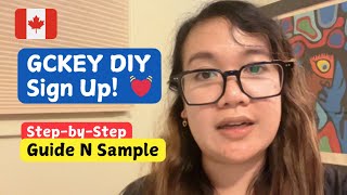 Create Your GCKEY Account DIY  Canada Visa Application  Canada 010 [upl. by Dnomde90]