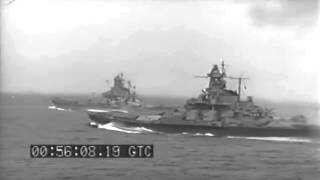 Admiral Stark amp Party USS South Dakota BB57 Scapa Flow Task Force At Sea 081943 full [upl. by Ettevol]