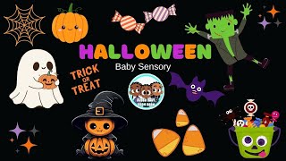 Halloween sensory fun pumpkins and friendly ghosts  Bubba Baby Boom Boom baby sensory [upl. by Namzed]