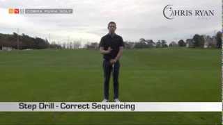 How to Start your Downswing Golf Step Drill [upl. by Eleynad]