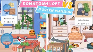 Toca Life World  NEW DOWNTOWN LOFT VS MODERN MANSION HOME DESIGNER MAKEOVER  TOCA BOCA UPDATE [upl. by Wittie]