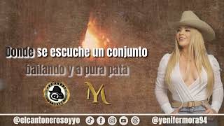 CAMPESINA HASTA LA CACHA  YENIFER MORA  VIDEO LYRICS [upl. by Athalla]