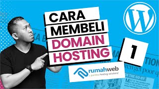 CARA MEMBUAT WEBSITE DENGAN WORDPRESS part 1  Cara Membeli Domain dan Hosting di Rumah Web [upl. by Attehcnoc476]