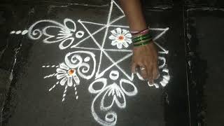 Trending Rangoli sravanamasam special rangoli diesion 🌺🌺🌼🌻 [upl. by Desta]