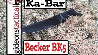 Kabar Becker BK5 Knife Review Bust Out the Magnum [upl. by Anircam597]