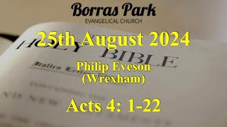 Borras Park Evangelical Church  Morning Service  25082024 [upl. by Zelig427]