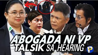 ABOGADA ni VP Sara Duterte pinatalsik sa house hearing sa hindi pagtake ng oath [upl. by Aisereht]