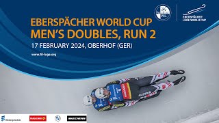 RELIVE  Mens Doubles Run 2  EBERSPÄCHER Luge World Cup  Oberhof GER [upl. by Georgiana]