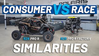 RZR Pro R vs RZR Pro R Factory Similarities SHOP TALK EP 51  Polaris Off Road [upl. by Alieka194]