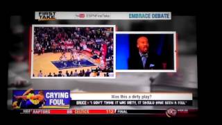 ESPN First Take  Bruce Bowen comments on Kobe Bryants ankle injury  ESPN Sport First Take [upl. by Atteynod285]